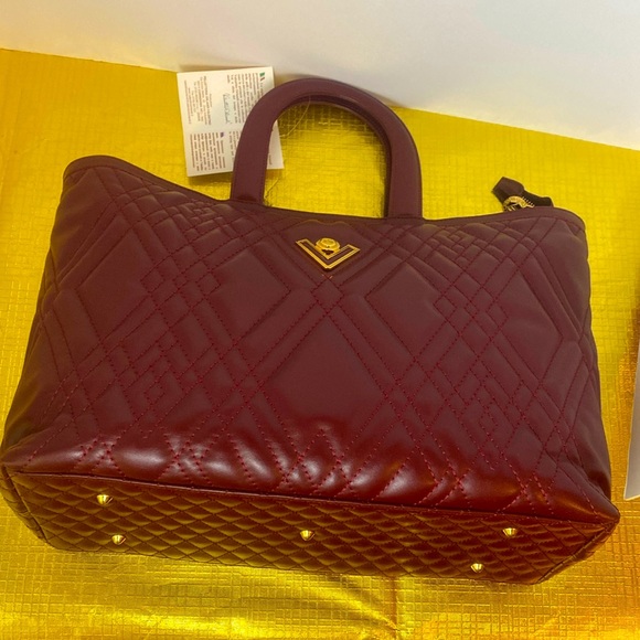 Valentino Orlandi Authentic Calf Leather Big Sized Bag (Burgundy) ( Brand New) - Picture 16 of 16
